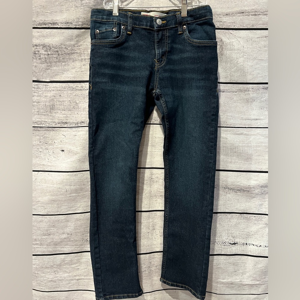 Levi's 511 Slim Boys Youth size 14 Reg Dark Blue Jeans 27 x 29